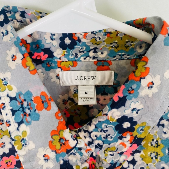 J. Crew Multicolor Floral Blouse - Picture 5 of 6